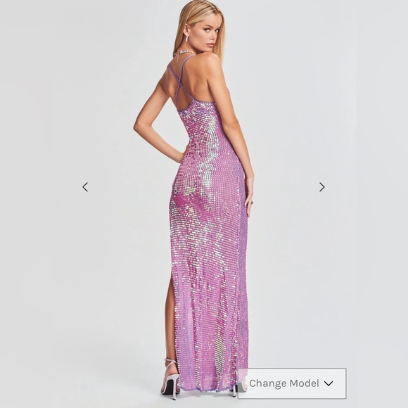 Retrofete MARIE SEQUIN CROCHET DRESS - Picture 4 of 5